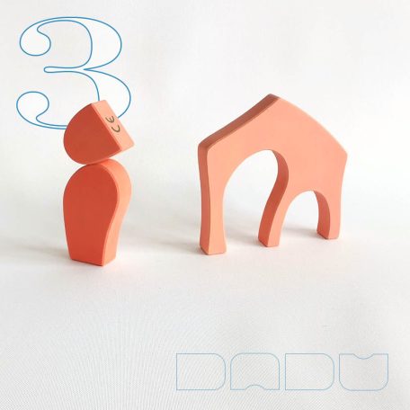 Neighbours - two-door cottages - developmental wooden toys