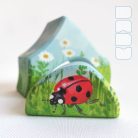 Summer hut—cheerful, unique, handpainted wooden toy house from DaduVillage