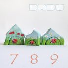 Summer hut—cheerful, unique, handpainted wooden toy house from DaduVillage