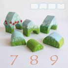 Summer hut—cheerful, unique, handpainted wooden toy house from DaduVillage