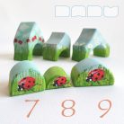 Summer hut—cheerful, unique, handpainted wooden toy house from DaduVillage