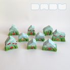 Summer hut—cheerful, unique, handpainted wooden toy house from DaduVillage