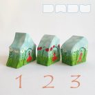 Summer hut—cheerful, unique, handpainted wooden toy house from DaduVillage