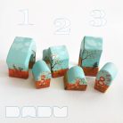 Unique, handcrafted wooden toy house: DaduVillage Autumn Hut