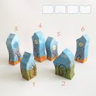 Unique, handcrafted wooden toy house: DaduVillage Autumn Hut