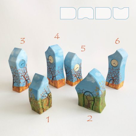 Unique, handcrafted wooden toy house: DaduVillage Autumn Hut
