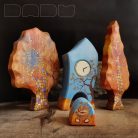 Unique, handcrafted wooden toy house: DaduVillage Autumn Hut