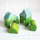 Spring hut—handmade, handpainted, unique wooden toy house for roleplay, seasonal tables and many more fun games :)