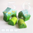 Spring hut—handmade, handpainted, unique wooden toy house for roleplay, seasonal tables and many more fun games :)