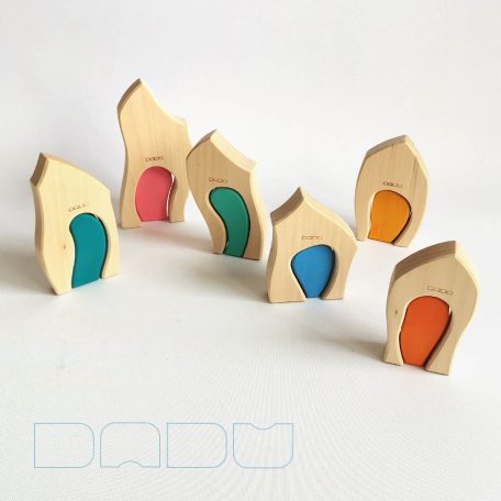 DaduVillage - six huts with colorful doors