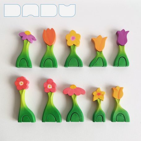 Flower huts — wooden toy
