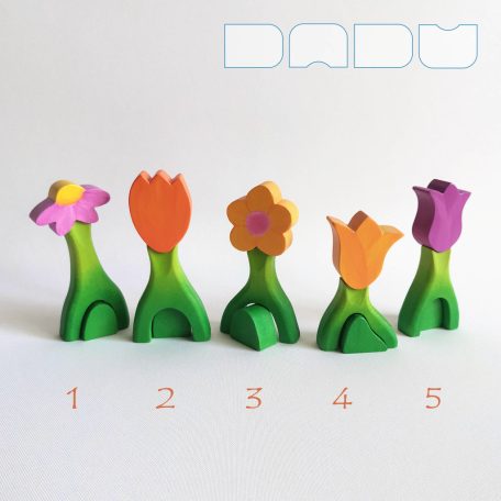 Flower huts — wooden toy