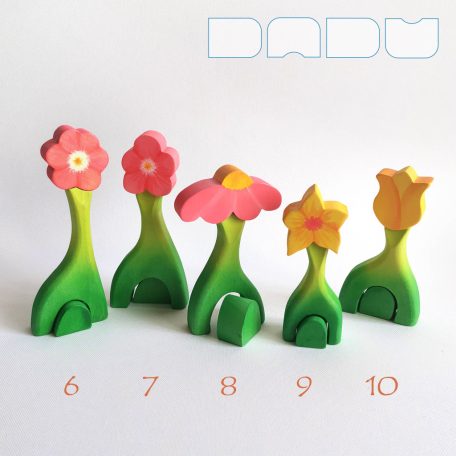Flower huts — wooden toy