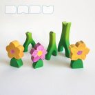 Flower huts — wooden toy