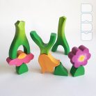 Flower huts — wooden toy