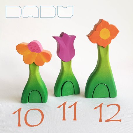 Flower huts — wooden toy