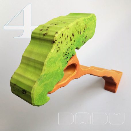 Slender trees with removable foliage - skill-building wooden toys