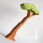 Slender trees with removable foliage - skill-building wooden toys