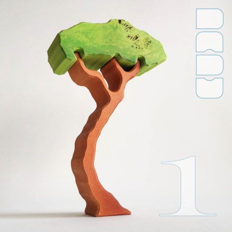 Slender trees with removable foliage - skill-building wooden toys