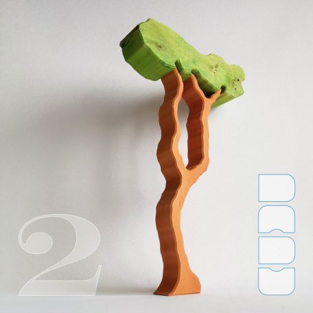 Slender trees with removable foliage - skill-building wooden toys