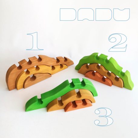 Three-tier planting mounds, various dimensions and designs