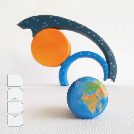 Daduverse - wooden planetary system educative toy 