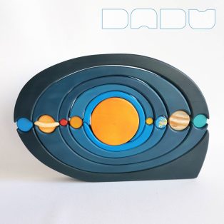 Daduverse brimming with stars—wooden planetary system educative toy 
