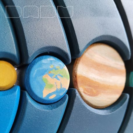 Daduverse brimming with stars—wooden planetary system educative toy 