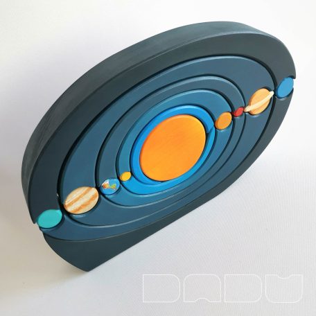 Daduverse brimming with stars—wooden planetary system educative toy 