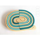 Swirly Dadu №31—developmental stacking wooden toy 