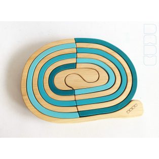 Swirly Dadu №31—developmental stacking wooden toy 