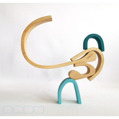 Swirly Dadu №31—developmental stacking wooden toy 