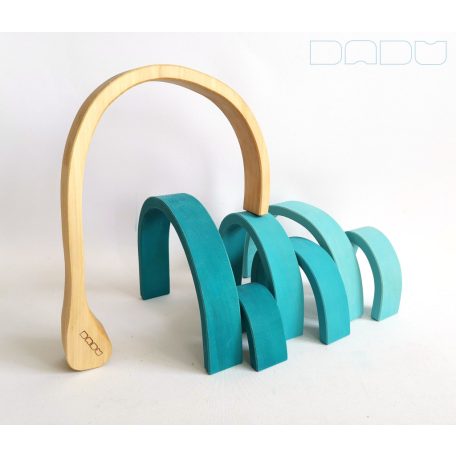 Swirly Dadu №31—developmental stacking wooden toy 
