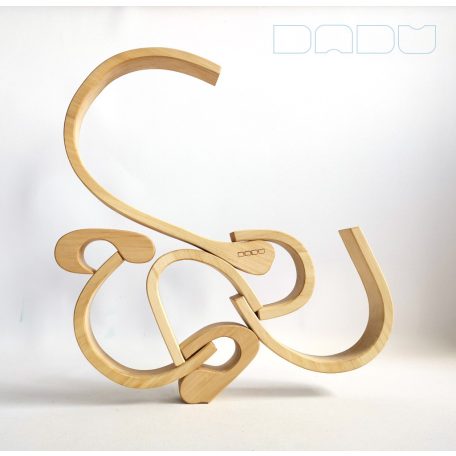 Swirly Dadu №31—developmental stacking wooden toy 