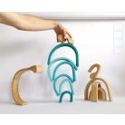 Swirly Dadu №31—developmental stacking wooden toy 