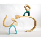 Swirly Dadu №31—developmental stacking wooden toy 