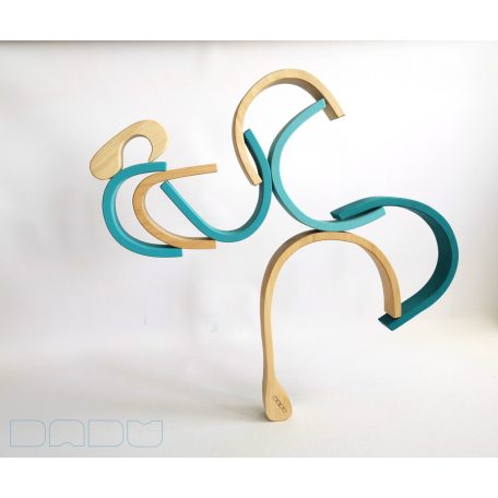 Swirly Dadu №31—developmental stacking wooden toy 