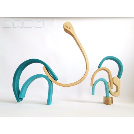 Swirly Dadu №31—developmental stacking wooden toy 
