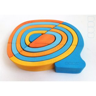 Swirly Dadu №49—developmental stacking wooden toy 