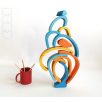 Swirly Dadu №49—developmental stacking wooden toy 