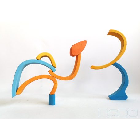 Swirly Dadu №49—developmental stacking wooden toy 