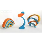 Swirly Dadu №49—developmental stacking wooden toy 