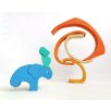 Swirly Dadu with Elephant №59—developmental stacking wooden toy 
