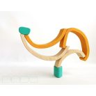 Swirly Dadu with Elephant №59—developmental stacking wooden toy 