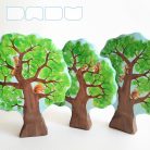 Squirrels on tree  -  wooden toy