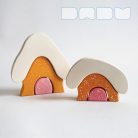 Snowy cottage - wooden puzzle for christmas