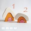 Snowy cottage - wooden puzzle for christmas