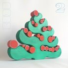 Christmas tree Dadu style - decoration, Christmas countdown toy