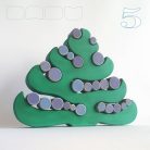 Christmas tree Dadu style - decoration, Christmas countdown toy