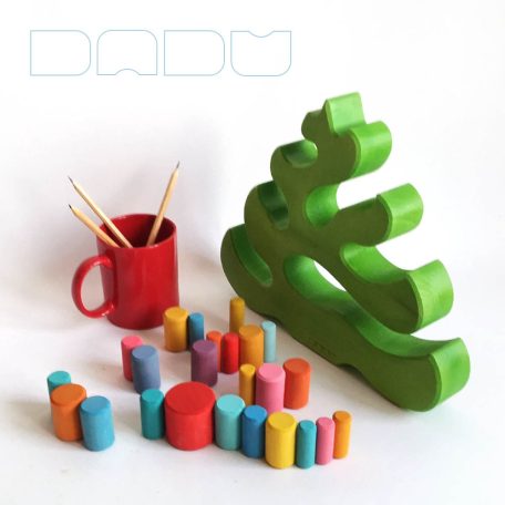 Christmas tree with 24 balls - advent calendar